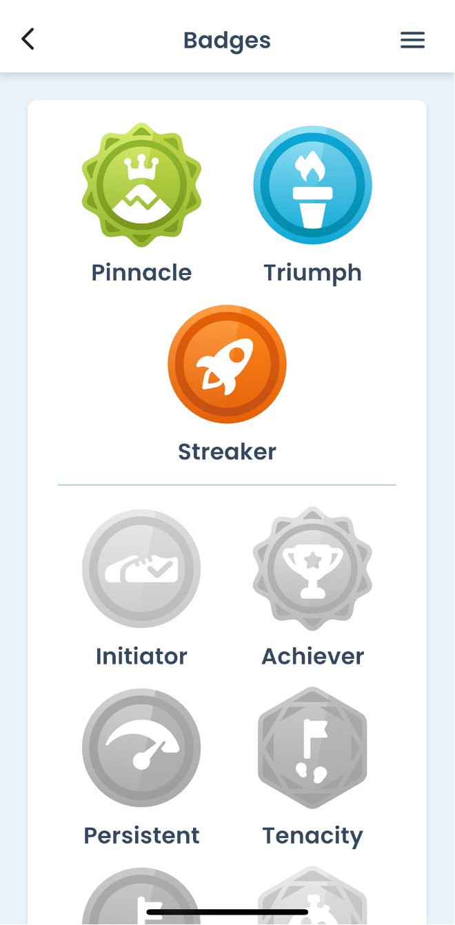 Badges Screenshot